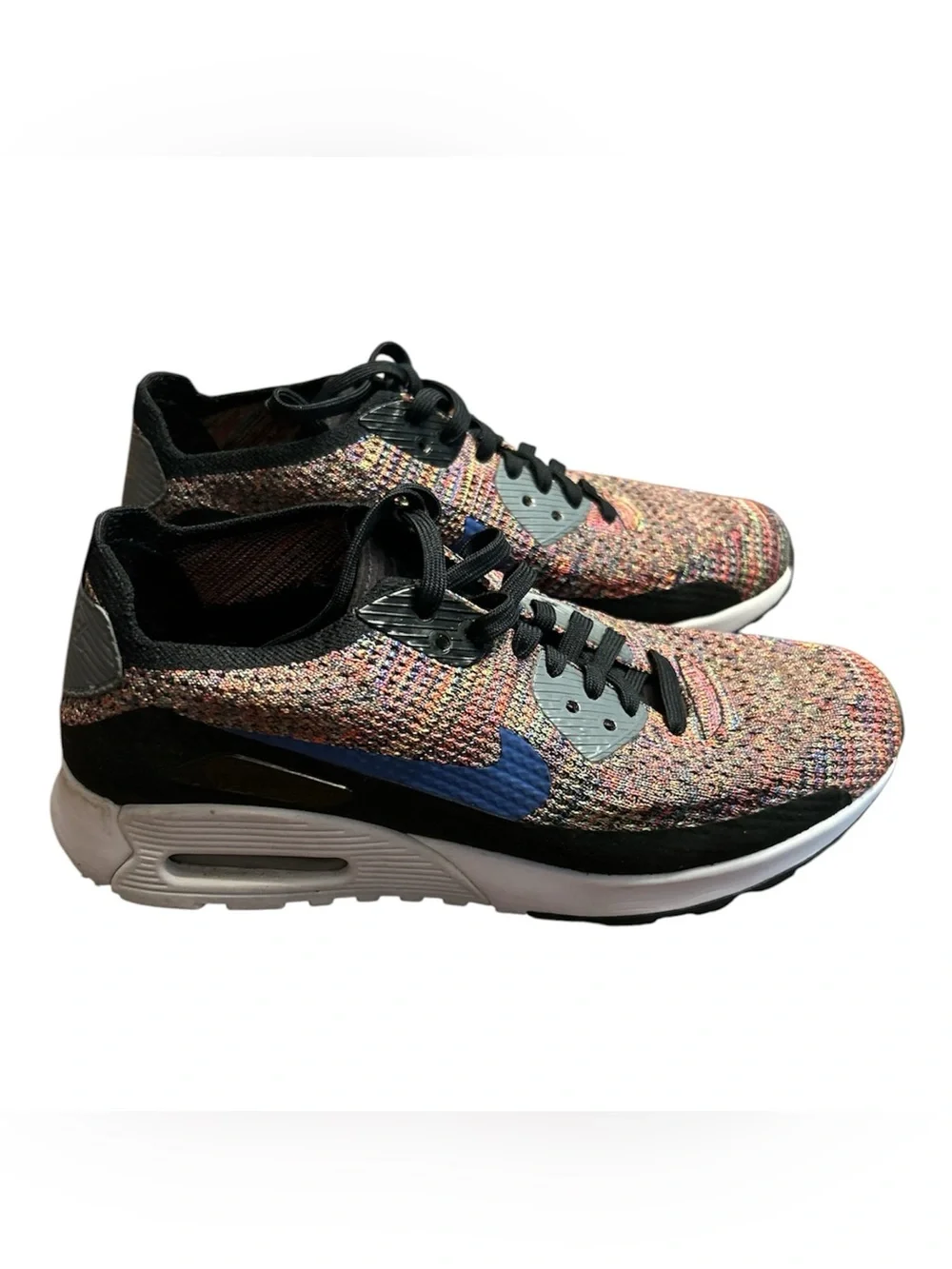 Nike Air Max 90 Flyknit Multicolor Running Shoes Women’s Size 8